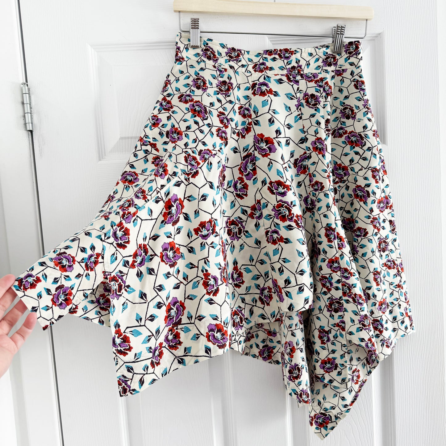 Isabel Marant "Rachel" Asymetrical Printed Skirt, size 38 (fits size 2 ish) ** AS IS **