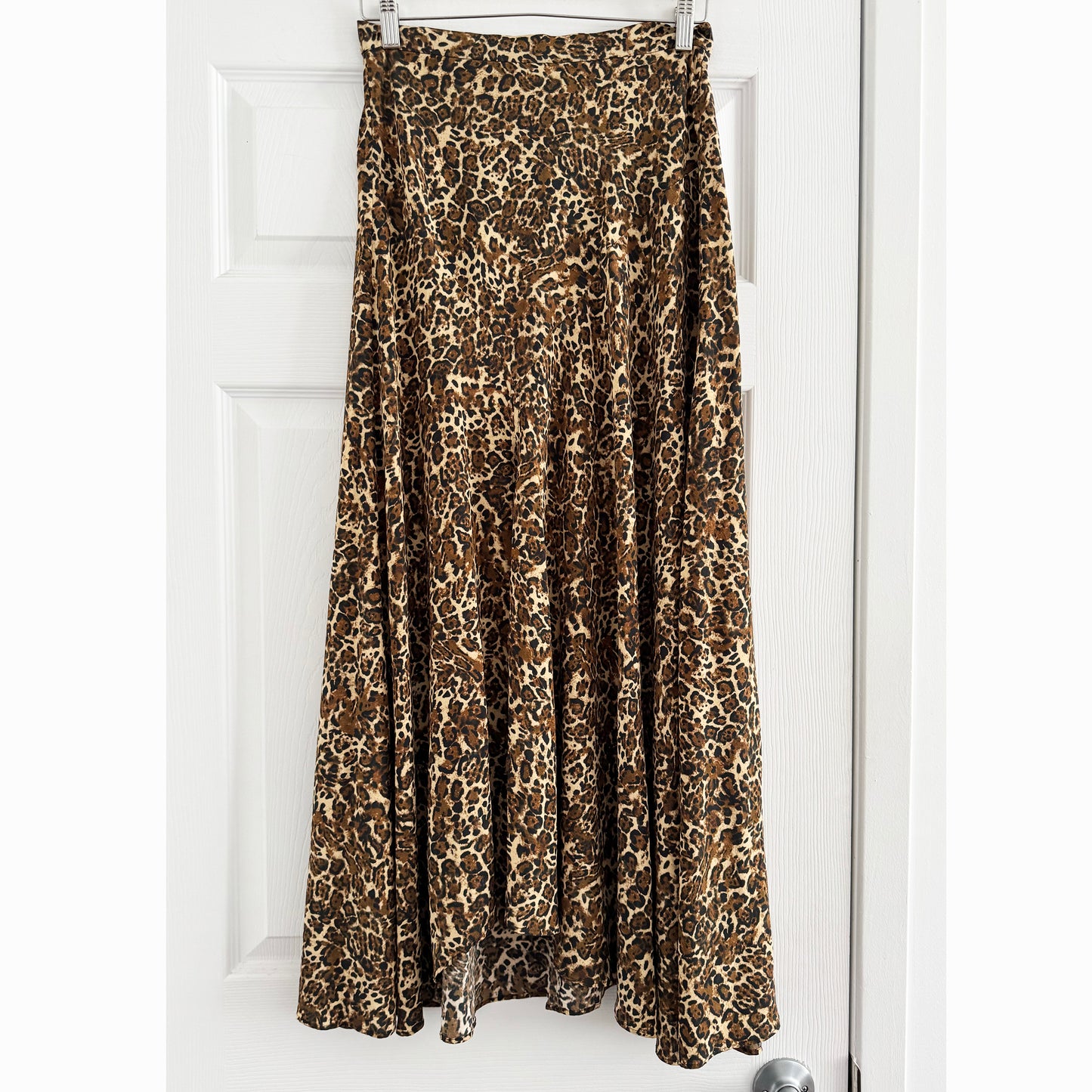 Isabel Marant "Sakura" Leopard Printed Silk Skirt, size 38 (fits size 4)