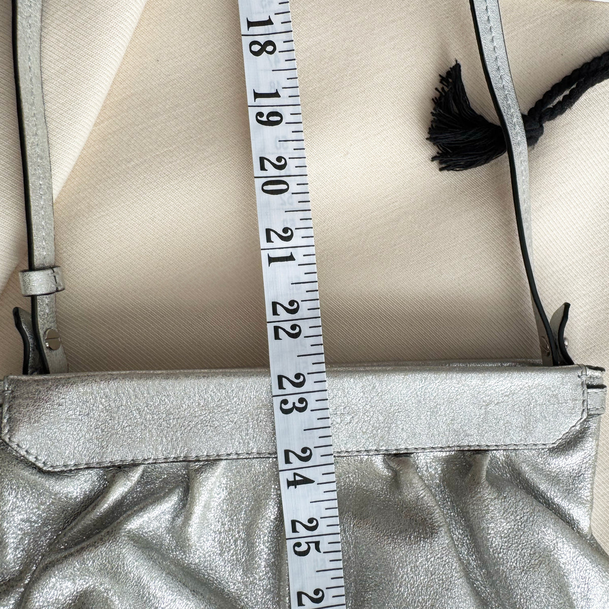 Isabel Marant "Luzes" Silver Metallic Leather Bag