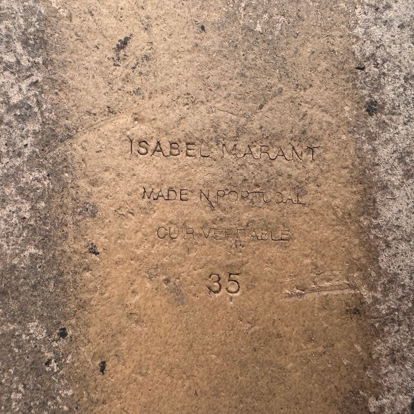 Claquettes Isabel Marant Lennyo en noir délavé, taille 35