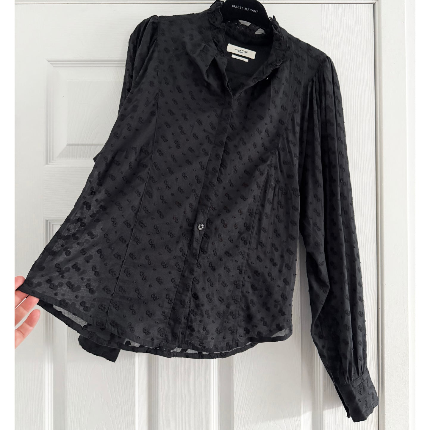 Isabel Marant Etoile "Terzali" Top in Black, size 38