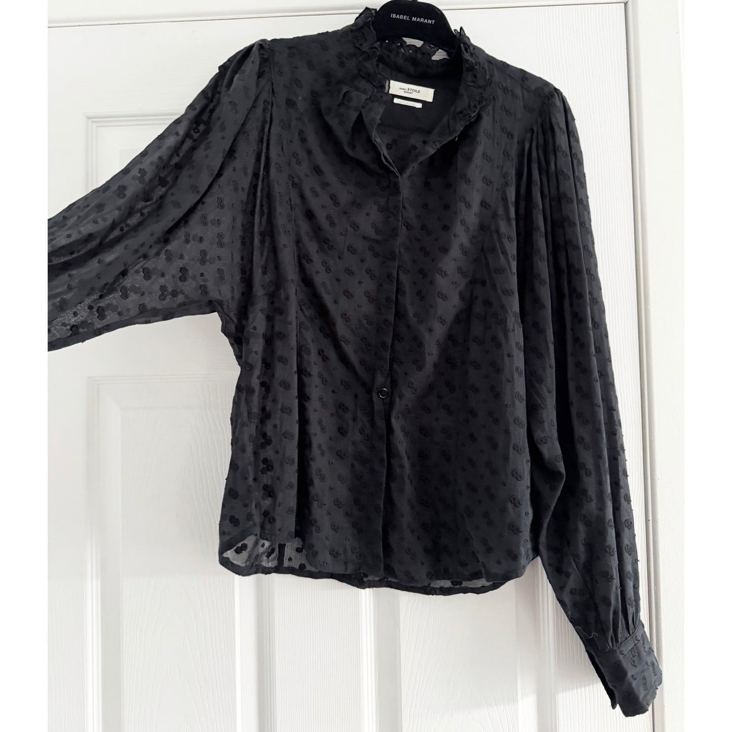 Isabel Marant Etoile "Terzali" Top in Black, size 38