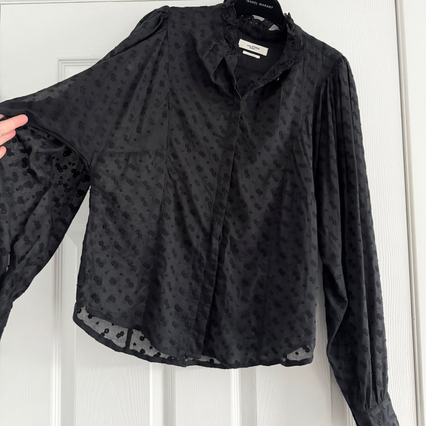 Isabel Marant Etoile "Terzali" Top in Black, size 38