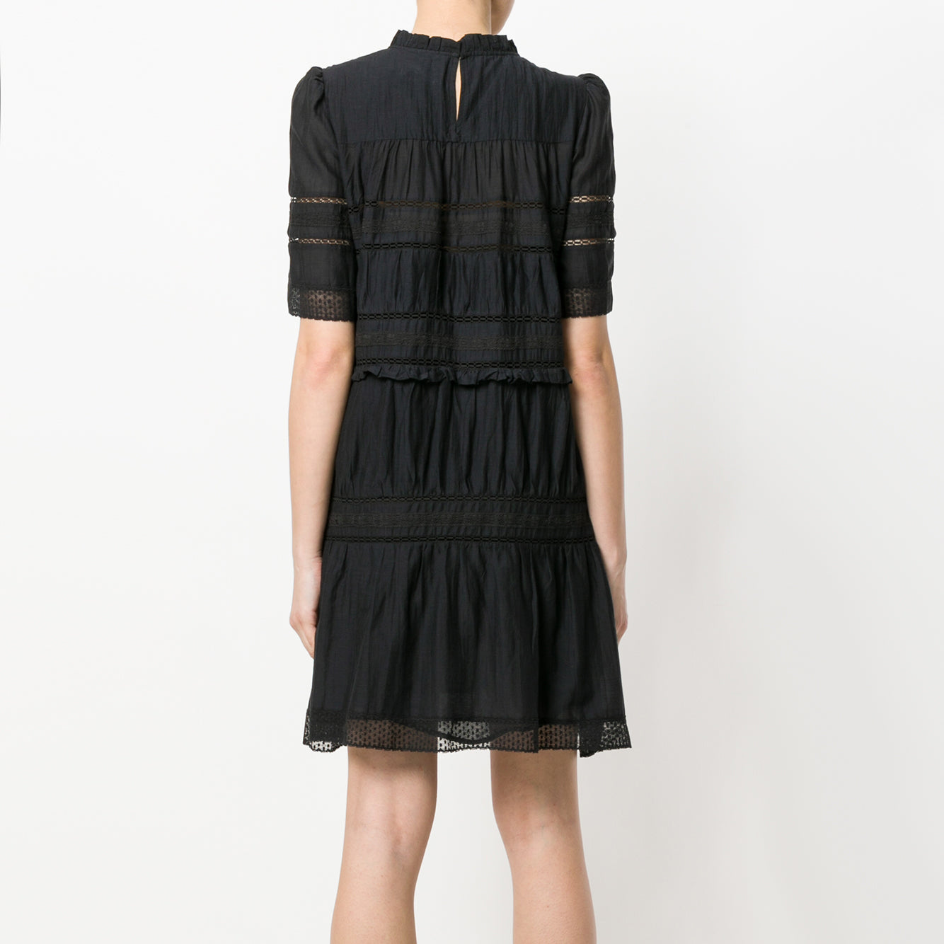 Isabel Marant Etoile "Vicky" Cotton Dress in Black,  size 40