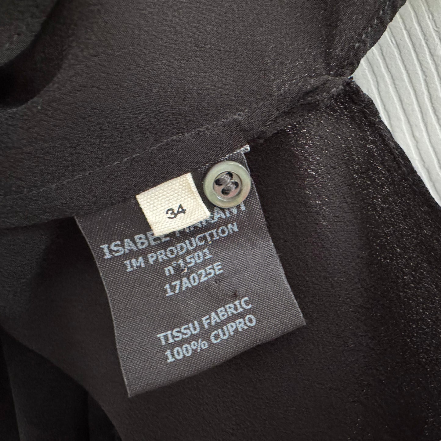 Isabel Marant Etoile "Welby" Top in Black, size 34 (size Small)