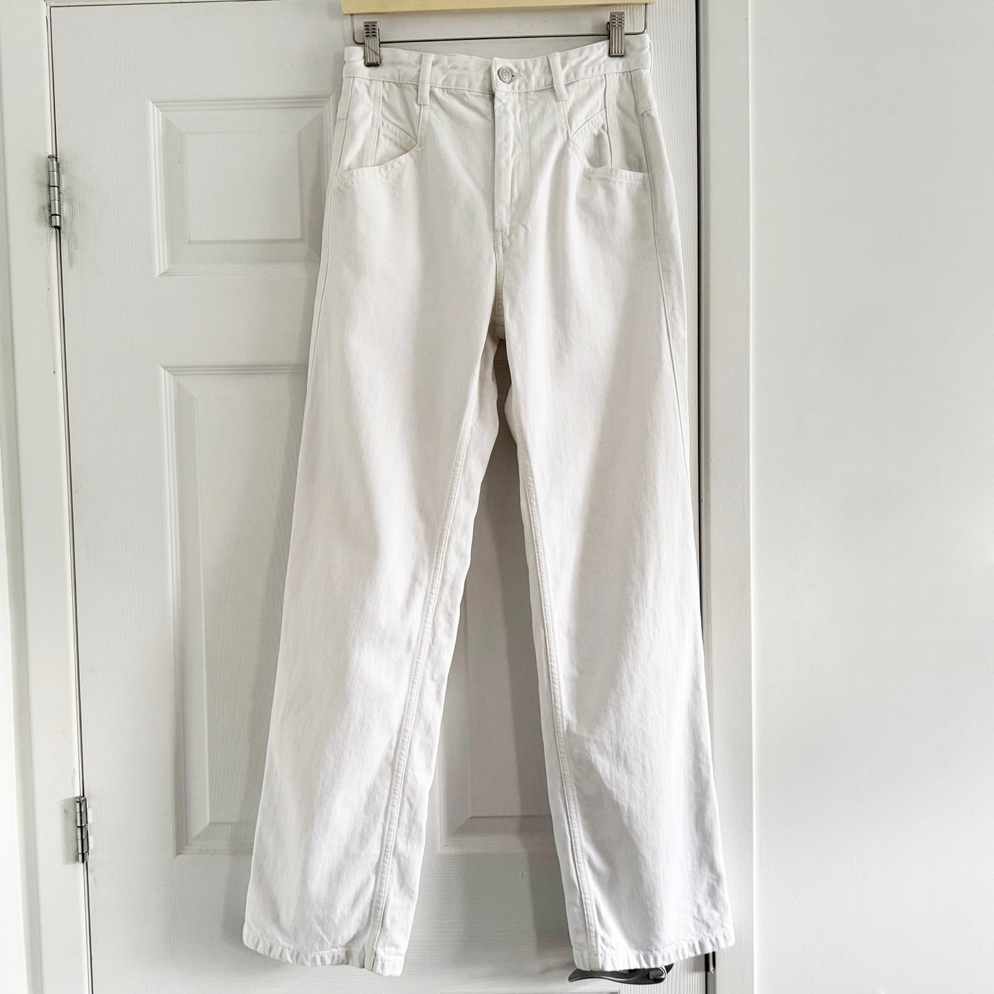 Isabel Marant "Nadege" Jeans in White, size 34