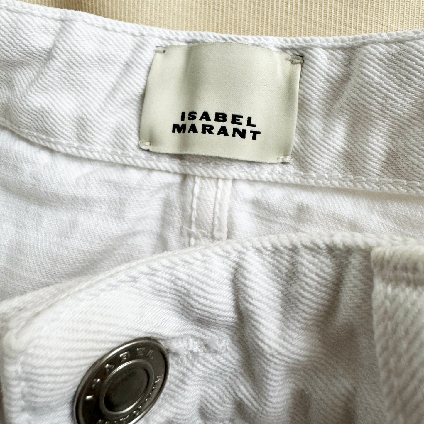 Isabel Marant "Nadege" Jeans in White, size 34