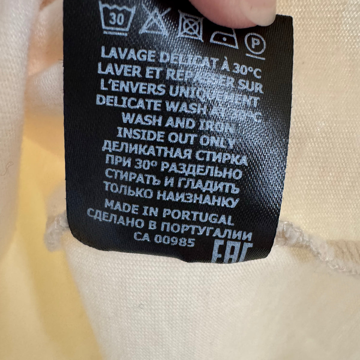 Isabel Marant "Zutti" Tee Shirt in Ecru/Beige, size Small