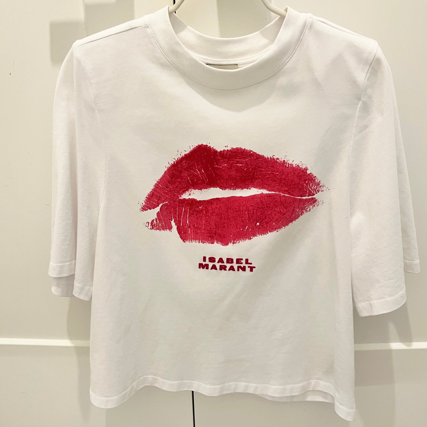 Isabel Marant "Ben" Tee Shirt in White, size Small