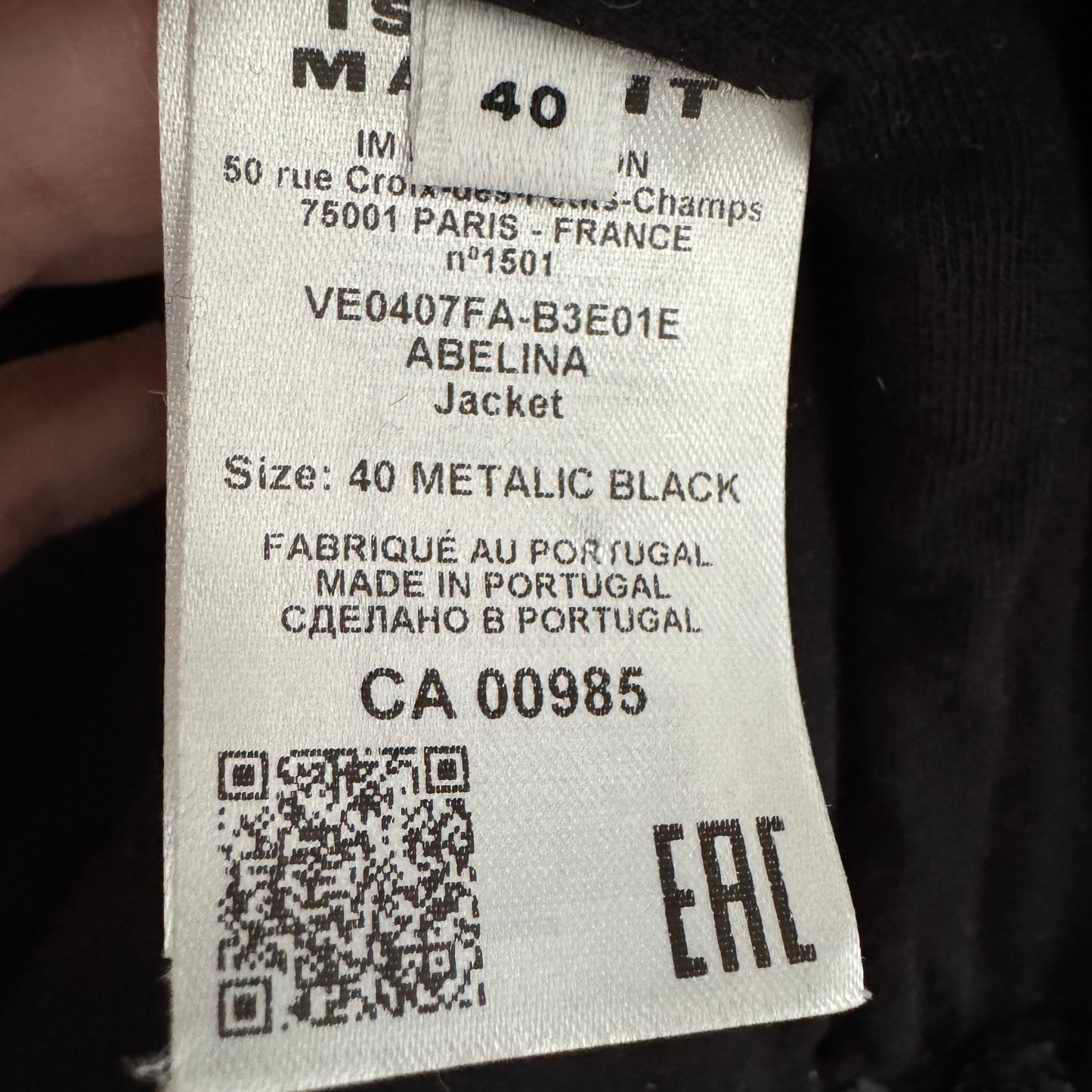 Isabel Marant Etoile "Abelina" Jacket in Grey, size 40