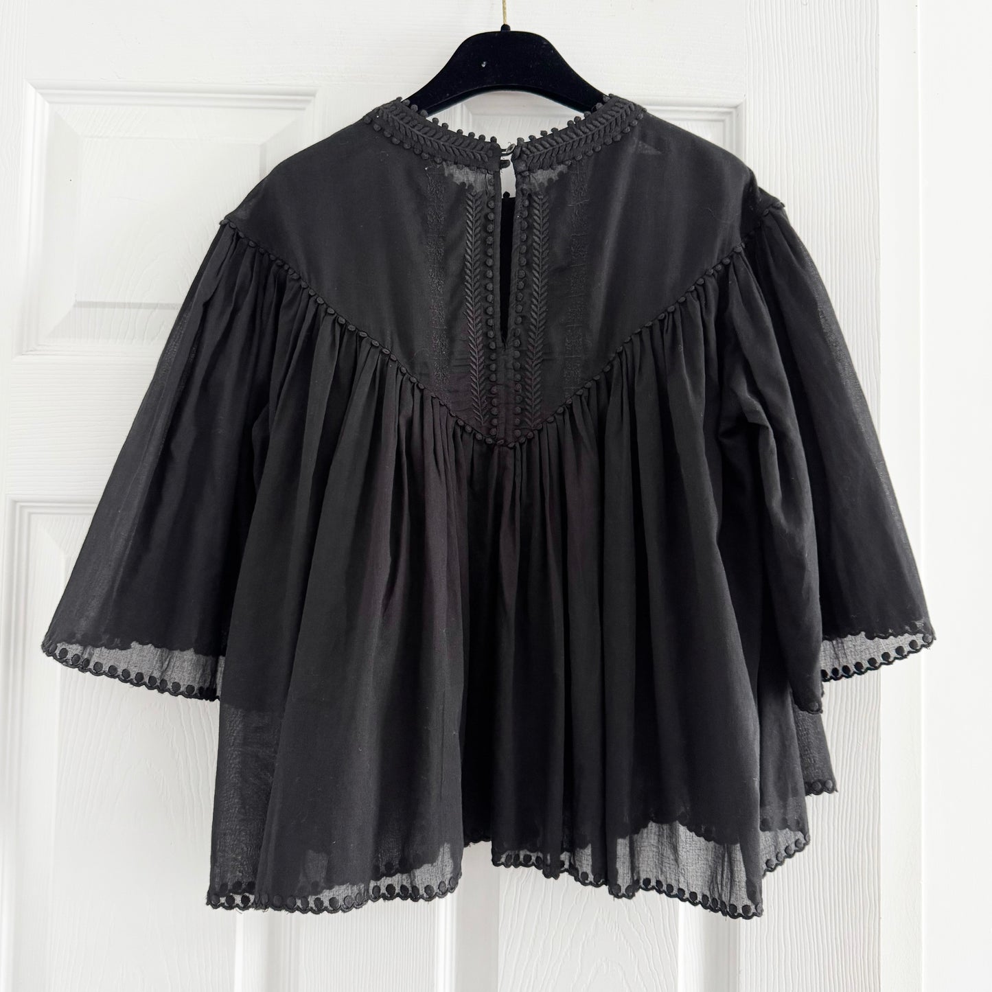 Isabel Marant Etoile "Algar" Blouse in Black, size 38 (fits size 6 ish)