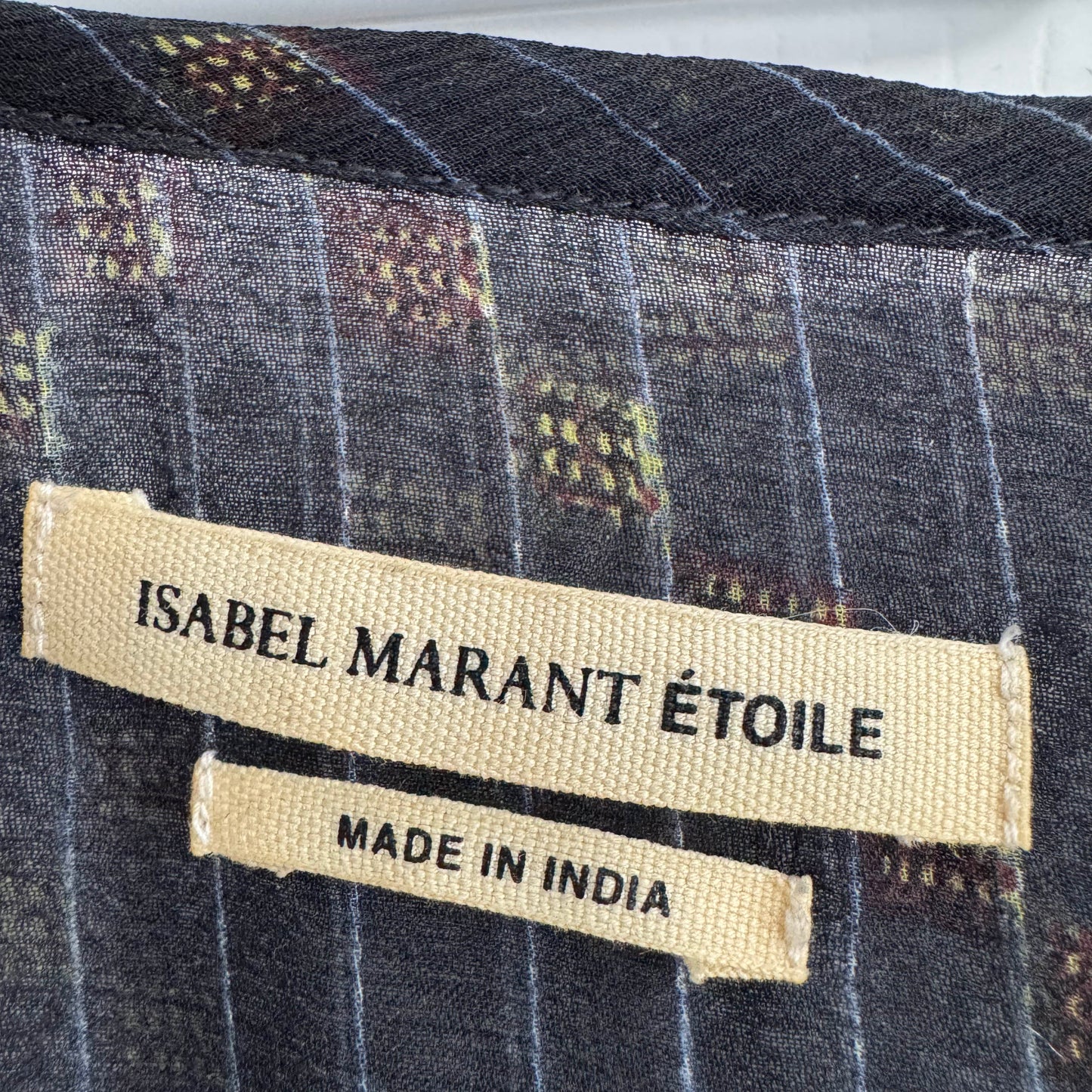 Robe en soie marine Isabel Marant Etoile "Barden", taille 38 (taille comme un 2/4)