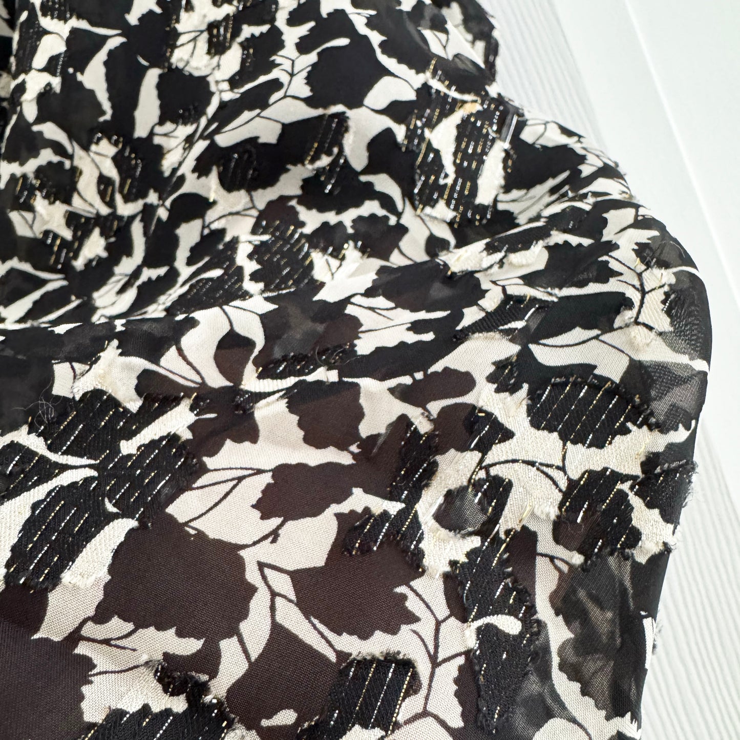 Isabel Marant "Imany" Blk/White Printed Top, size 38