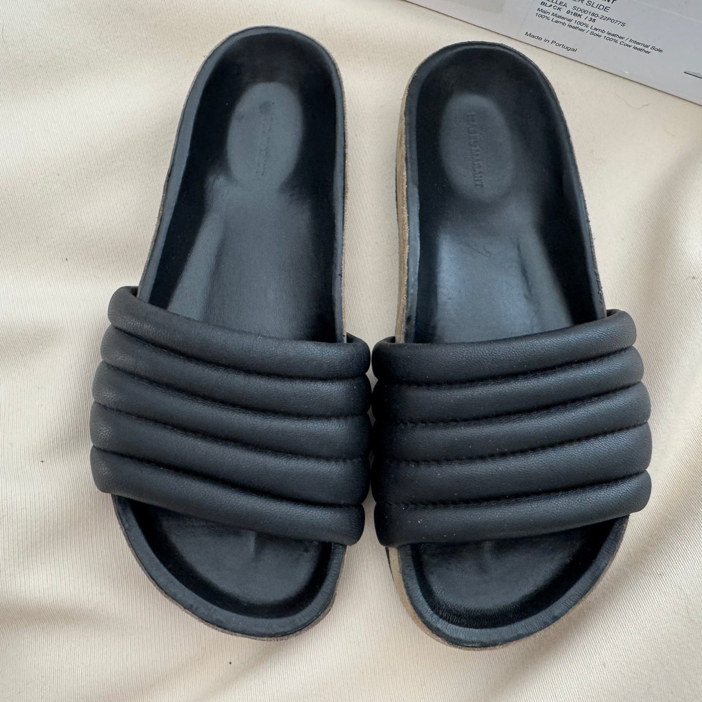 Isabel Marant Hellea Slides in Black, size 35