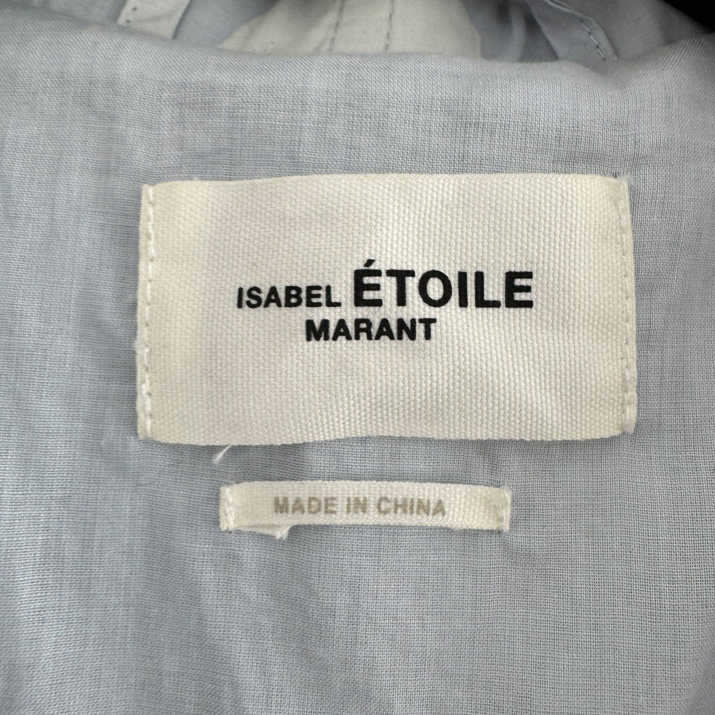Isabel Marant Etoile “Dilumbi” Printed Cotton Jacket in Light Blue, size 34 (fits size Small)