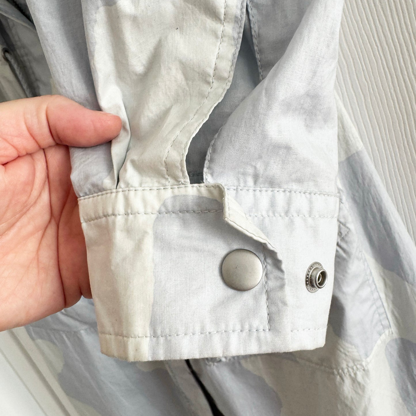 Isabel Marant Etoile “Dilumbi” Printed Cotton Jacket in Light Blue, size 34 (fits size Small)