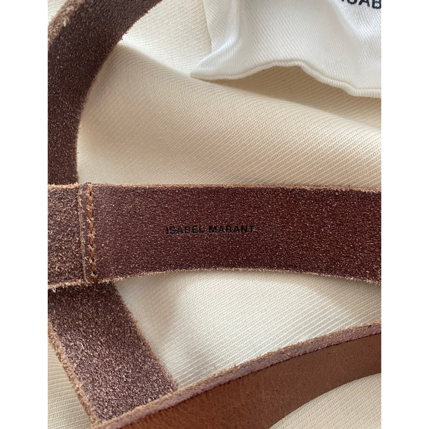 Isabel Marant "Judd" Triple Wrap Belt in Brown, size Large