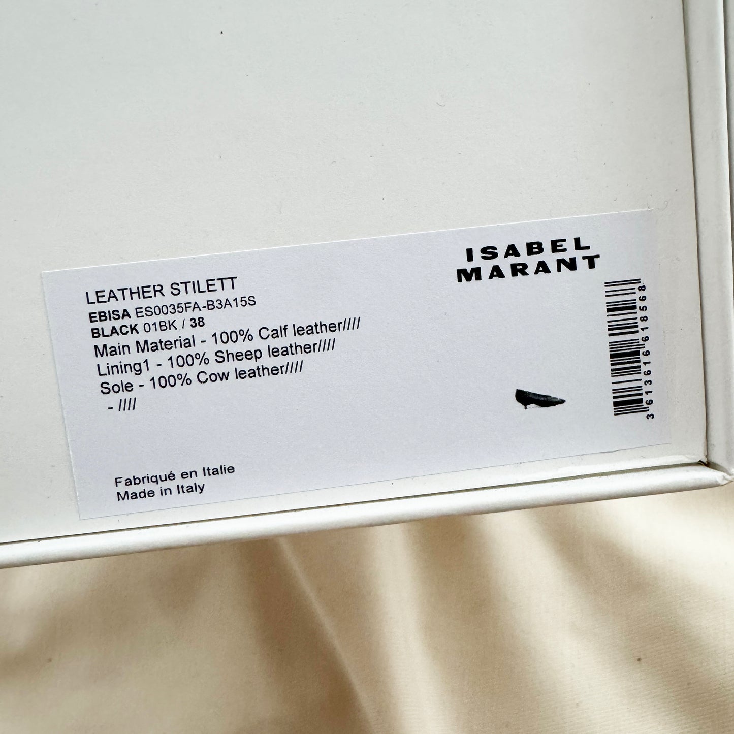 Isabel Marant "Ebisa" 45mm Pumps in Black, size 38