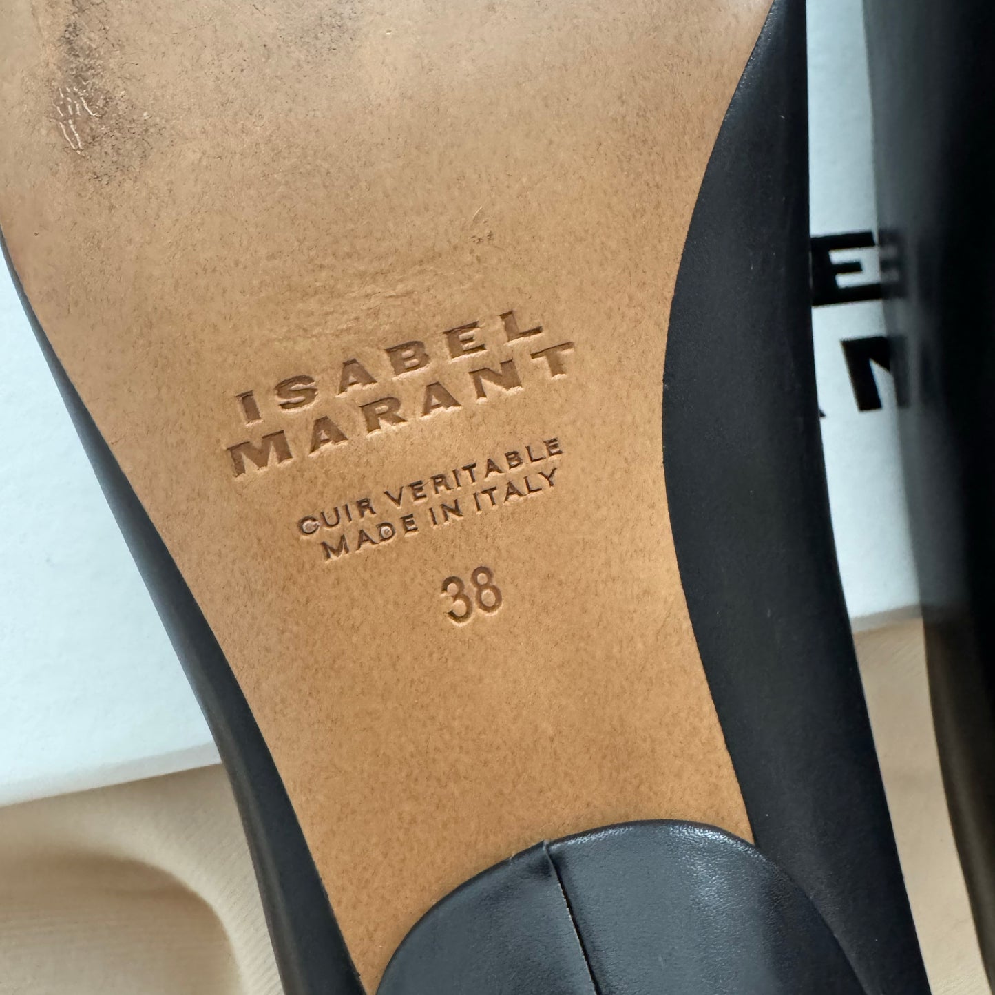 Isabel Marant "Ebisa" 45mm Pumps in Black, size 38