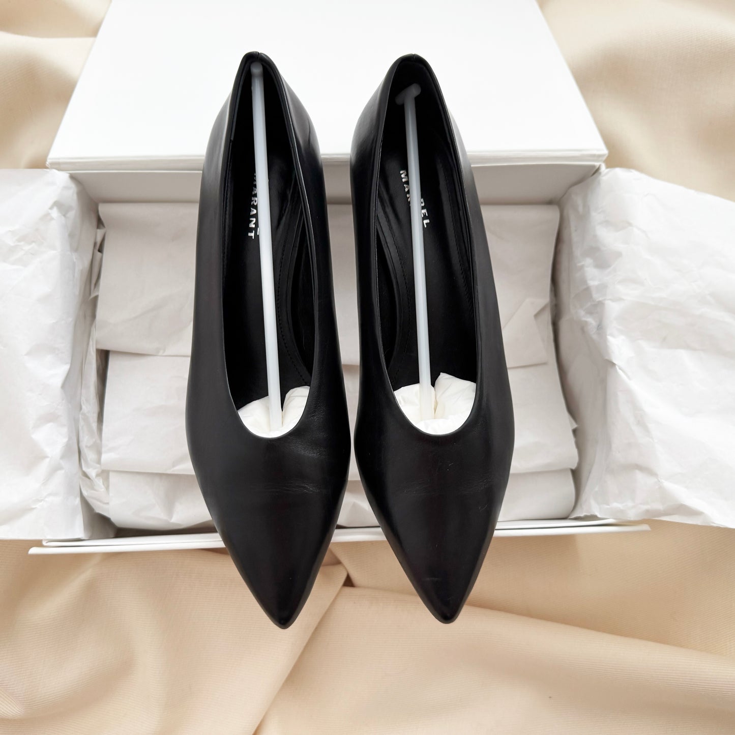 Isabel Marant "Ebisa" 45mm Pumps in Black, size 38