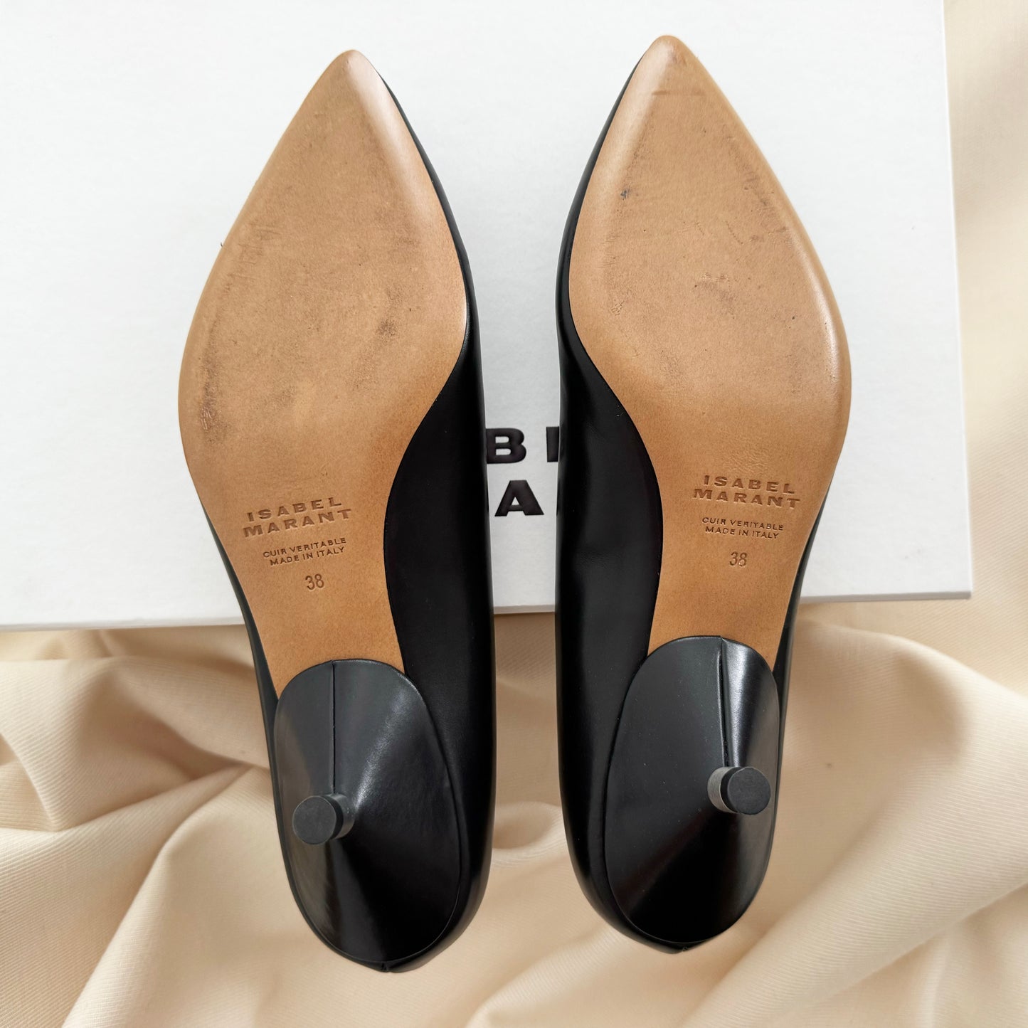 Isabel Marant "Ebisa" 45mm Pumps in Black, size 38