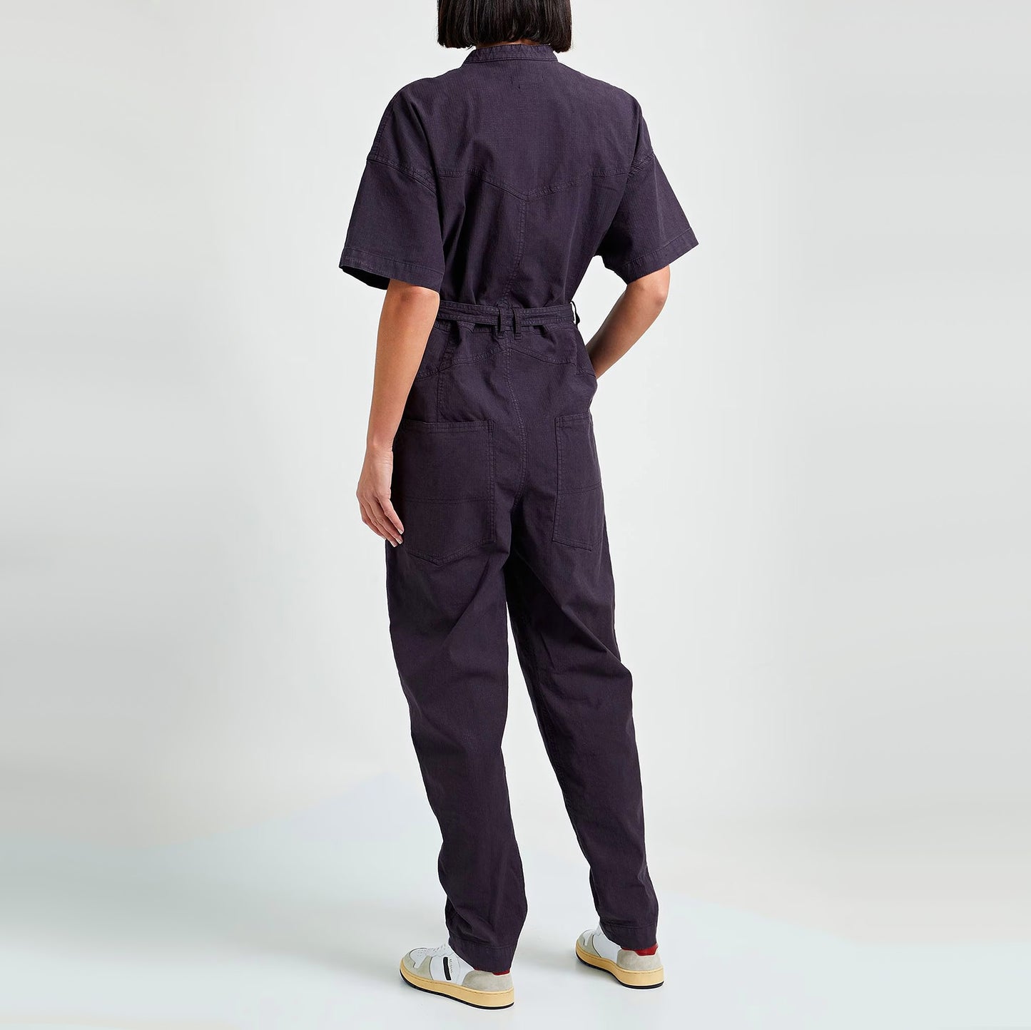 Isabel Marant "Etundra" Jumpsuit in "Washed Black" (IRL like a purple?), size 36 (fits size 2/4)