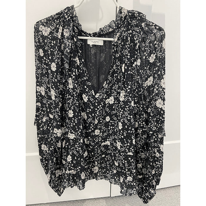 Isabel Marant Etoile "Eyden" Floral Top, size 34 (fits XS/S)