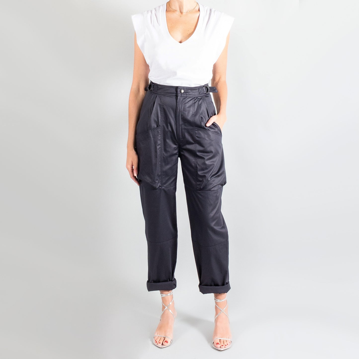 Pantalon Isabel Marant Blanc "Ferima", taille 40 (convient à une taille 6/8)