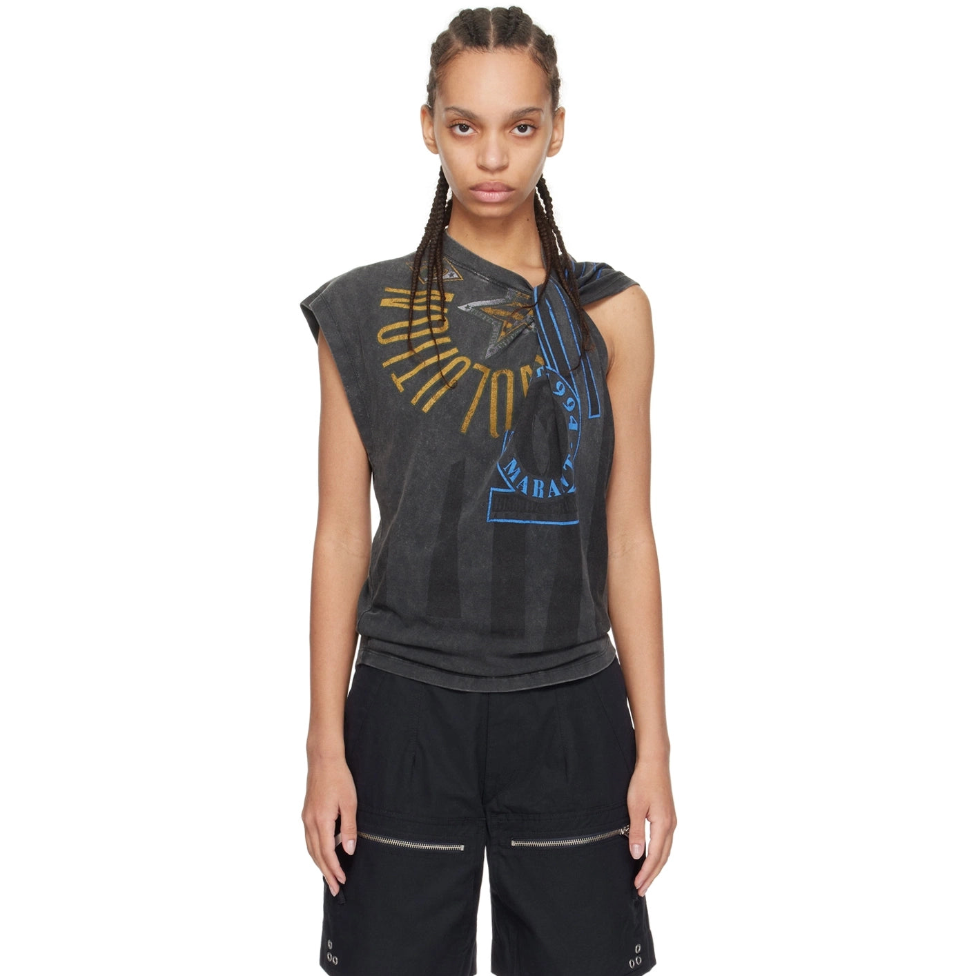Isabel Marant "Nayda" T-Shirt in Grey, size Medium (fits S/M)