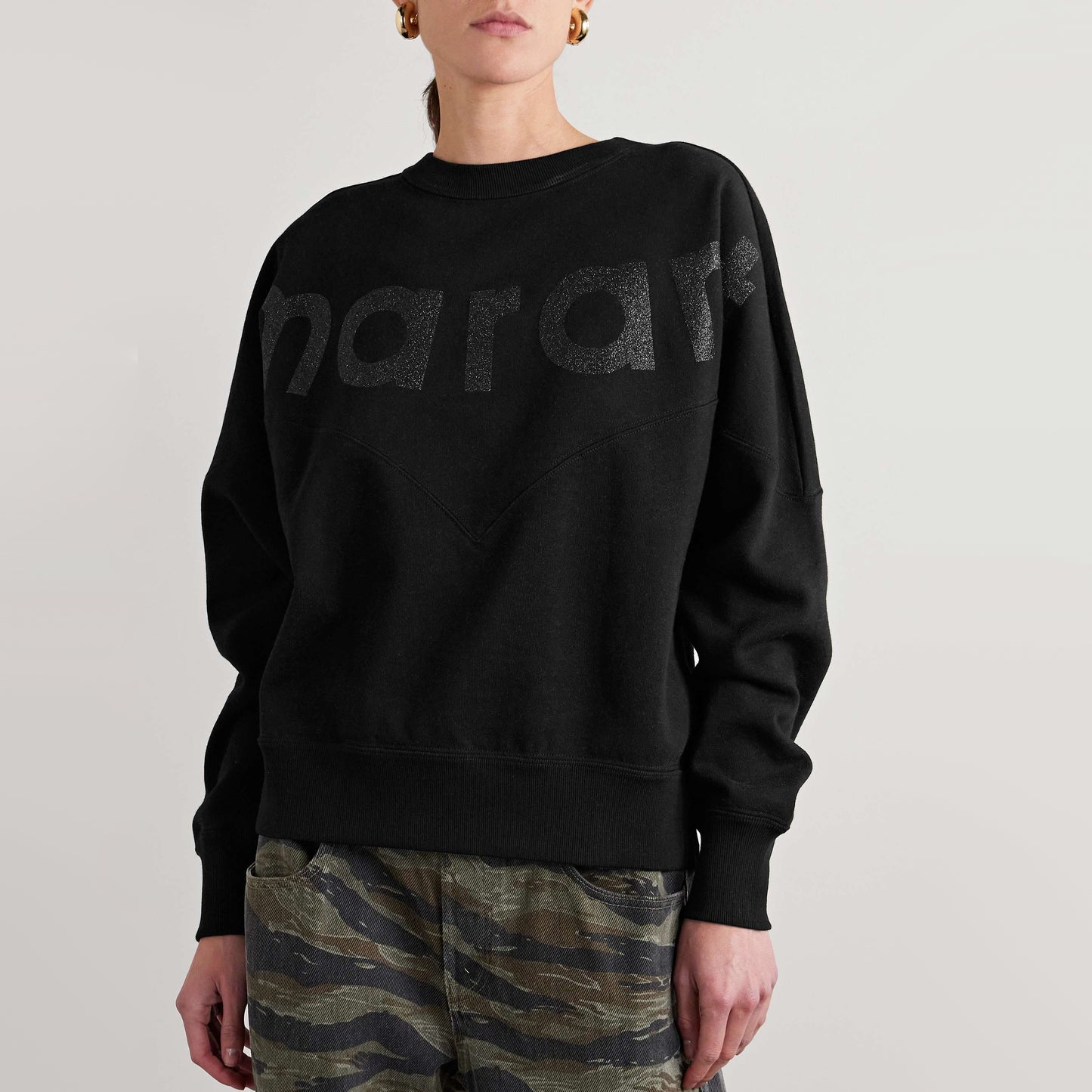 Isabel Marant Etoile "Houston" Sweatshirt in Black, size 40