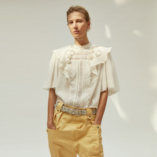 Isabel Marant "Ioleya" Top in Ecru, size 36