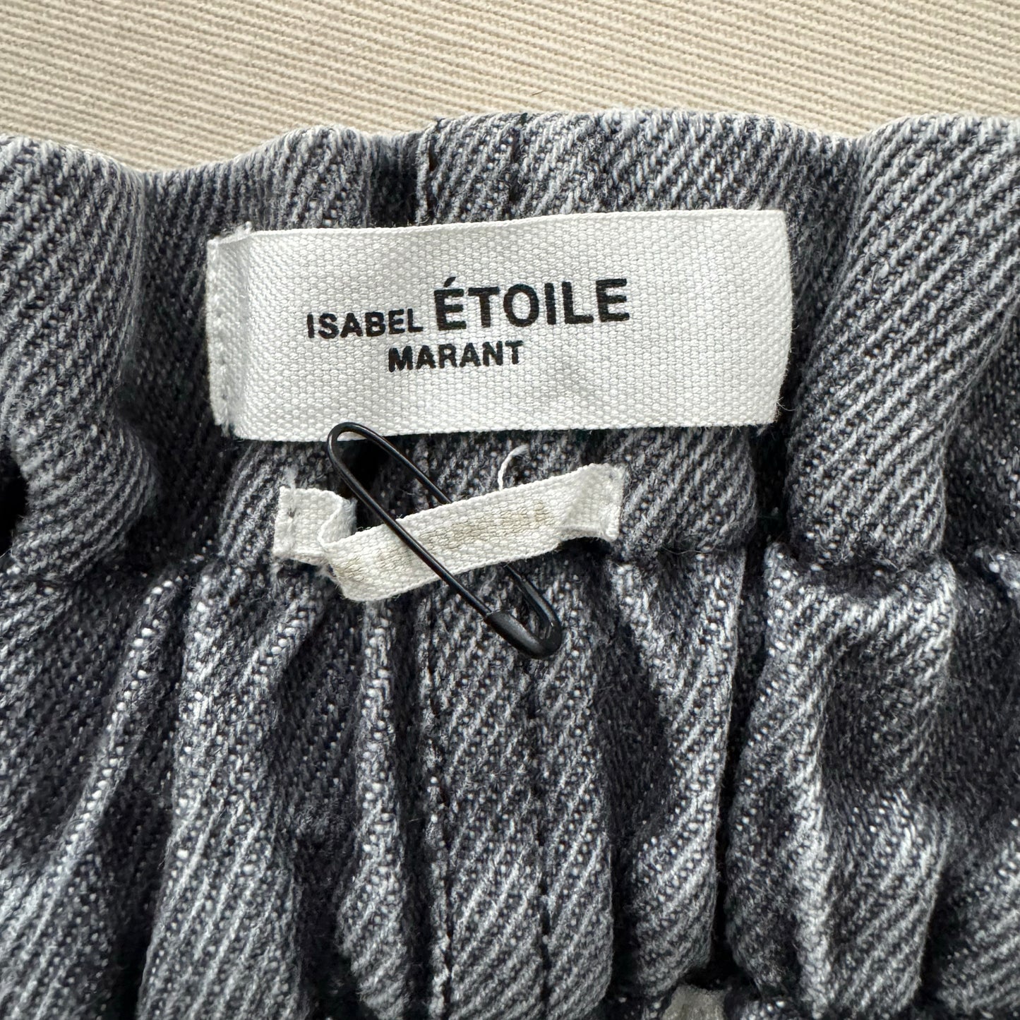 Isabel Marant Etoile "Itea" Denim Shorts in Grey, size 38 (fits like 4/6)