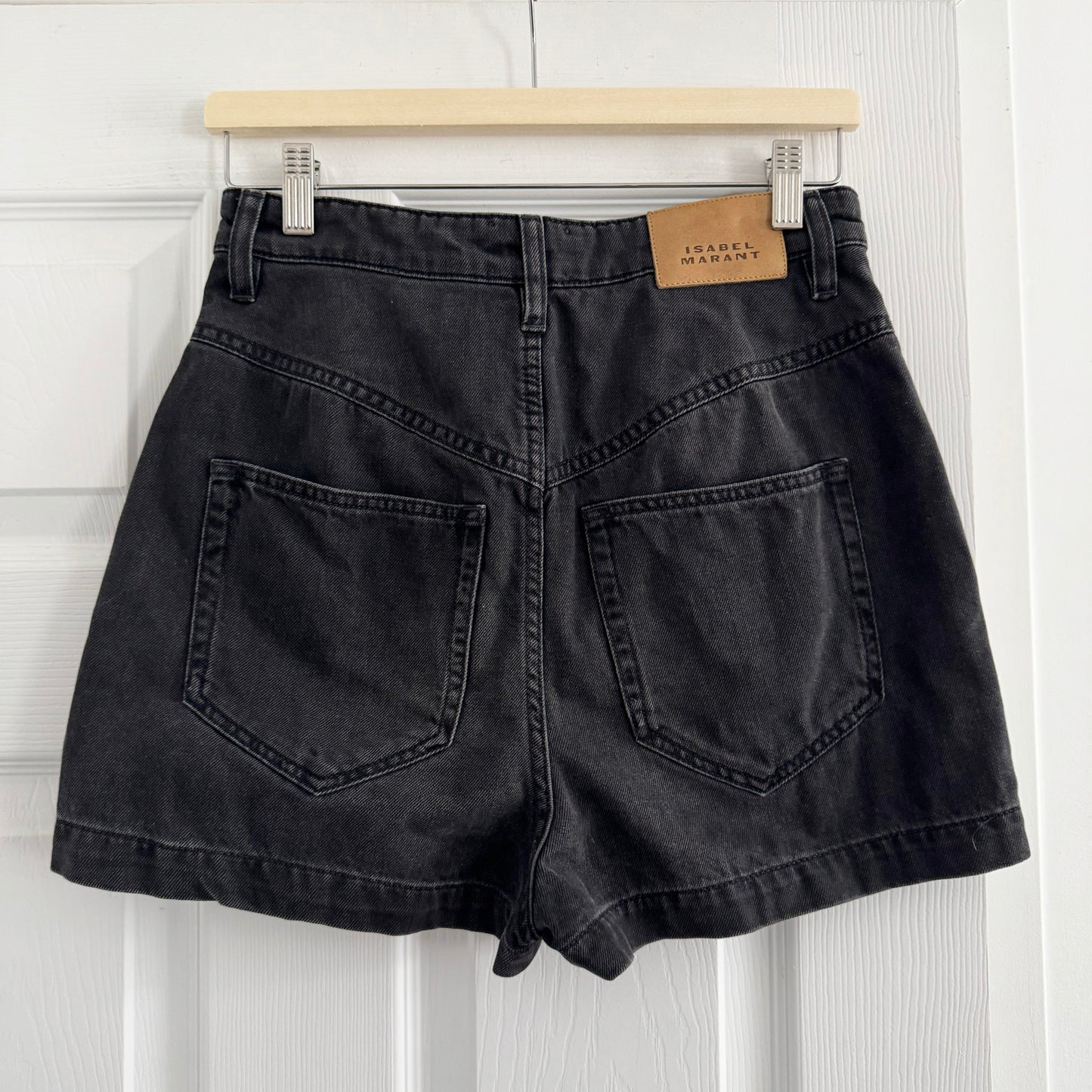 Isabel Marant Etoile "Jovany" Denim Shorts in Black, size 38