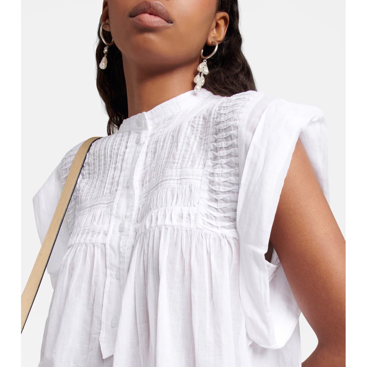 Isabel Marant Etoile "Leaza" Top in White, size 36