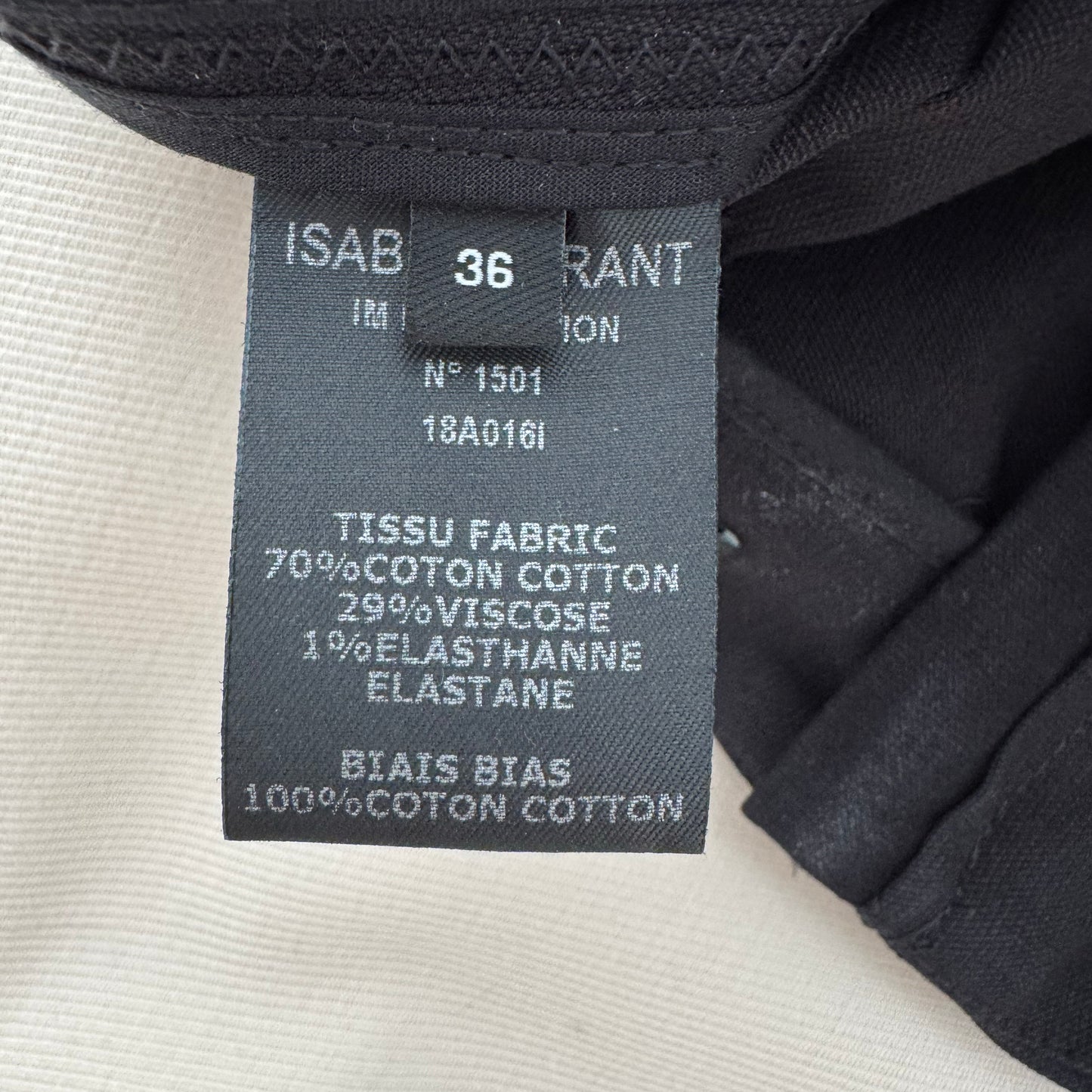 Isabel Marant "Lefly" Gathered Skirt in Black, size 36