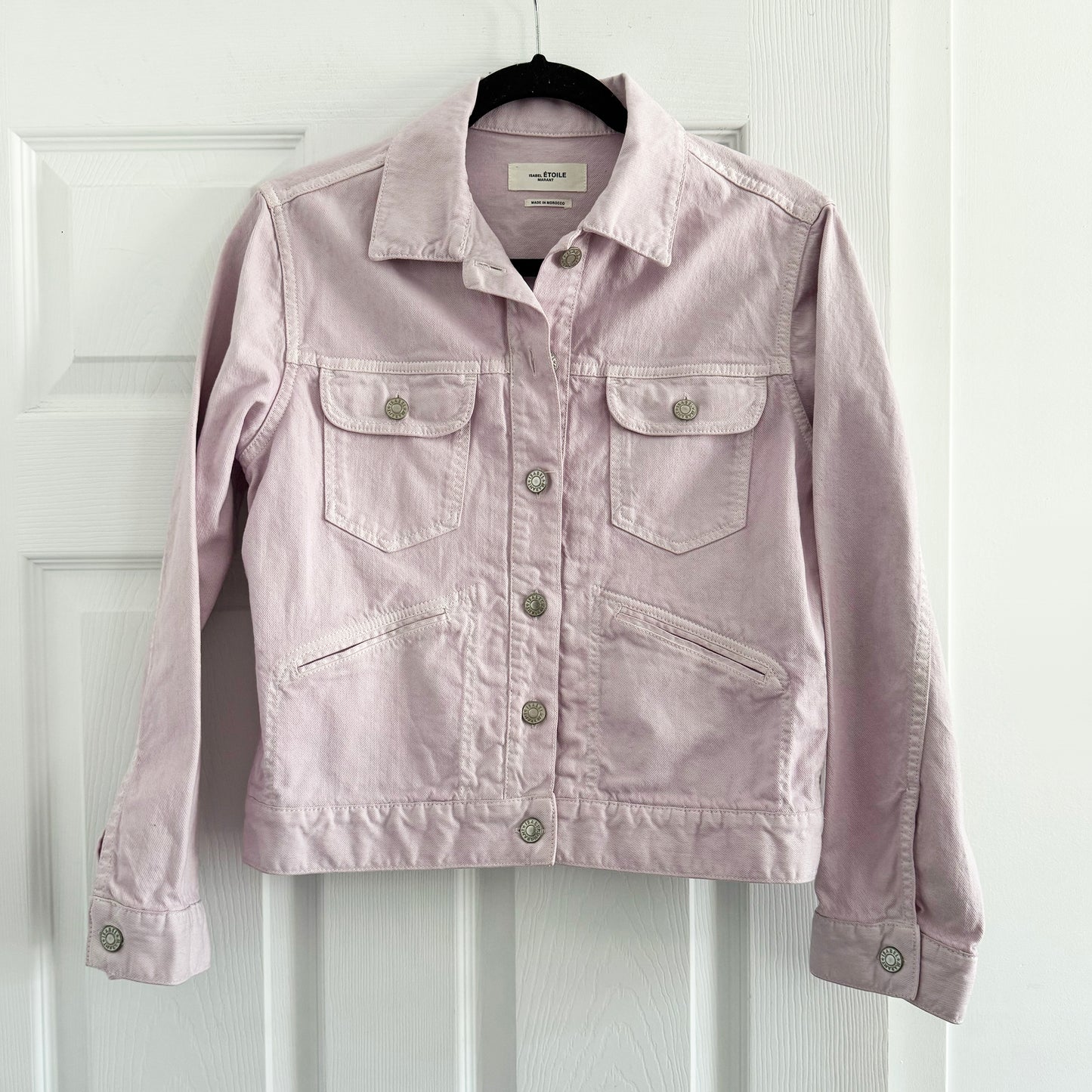 Isabel Marant Etoile Denim Jacket in Lilac, size 38 (fits size 2/4)
