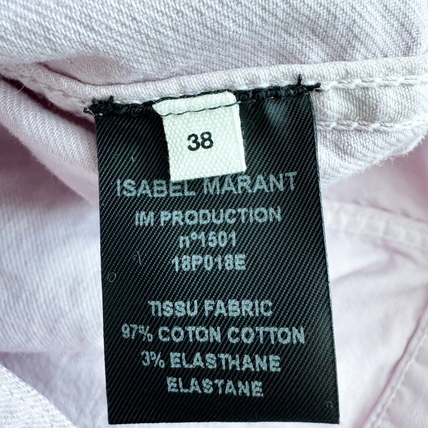 Isabel Marant Etoile Denim Jacket in Lilac, size 38 (fits size 2/4)