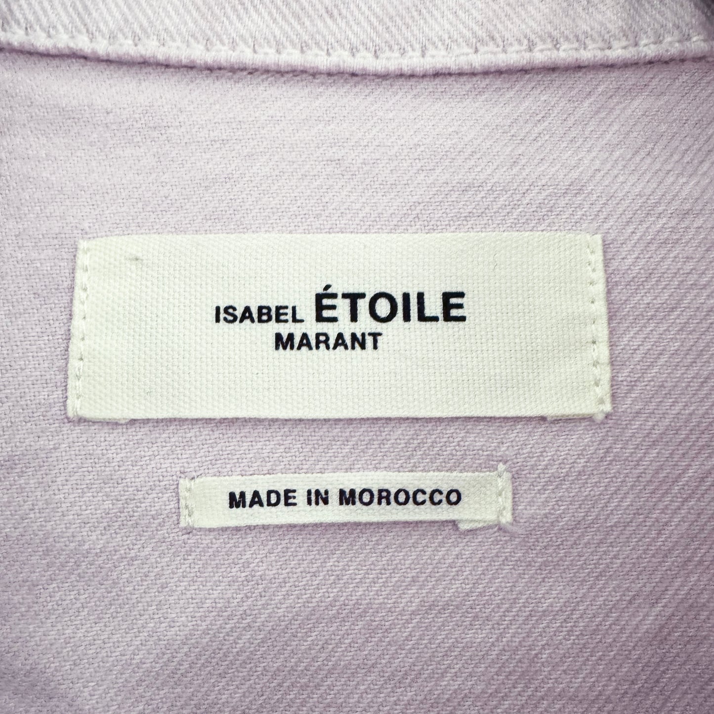 Isabel Marant Etoile Denim Jacket in Lilac, size 38 (fits size 2/4)