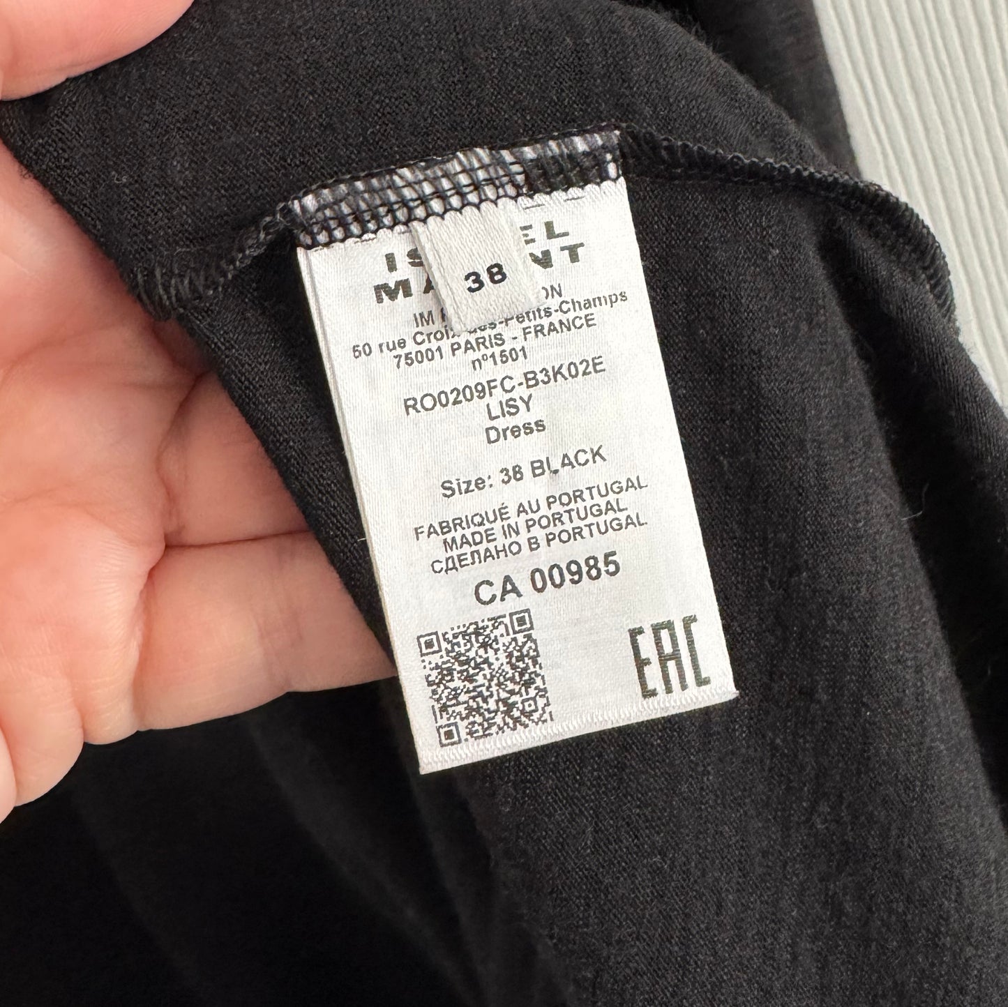 Isabel Marant "LISY" Knit dress in Black, size 38