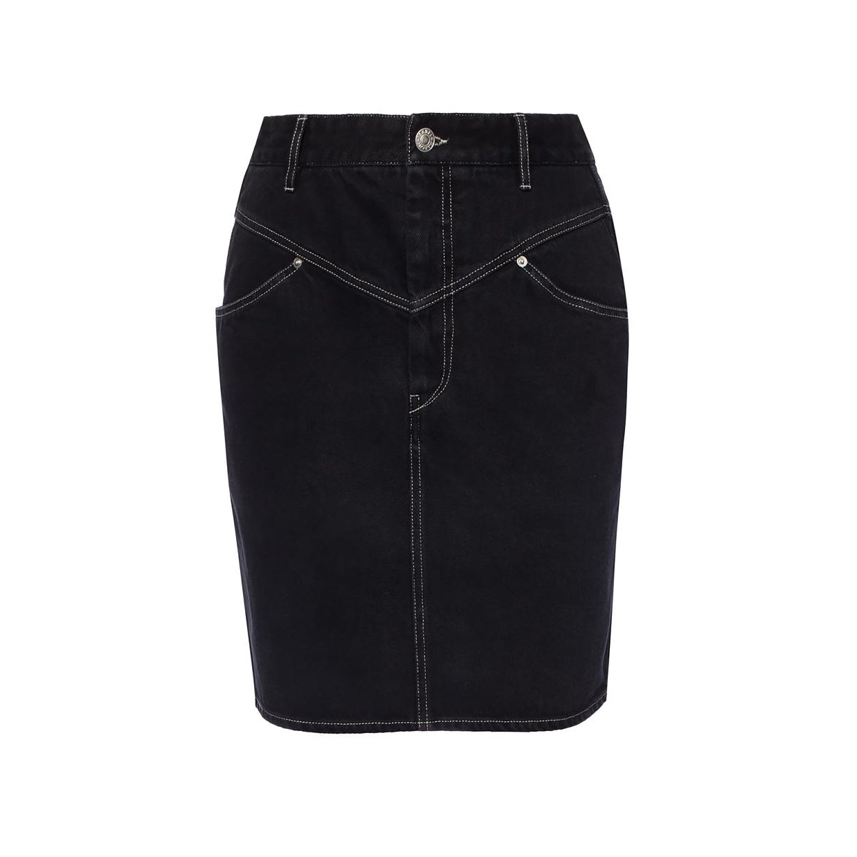 Isabel Marant "Lorine" Black denim mini skirt, size 38, or like a 2/4