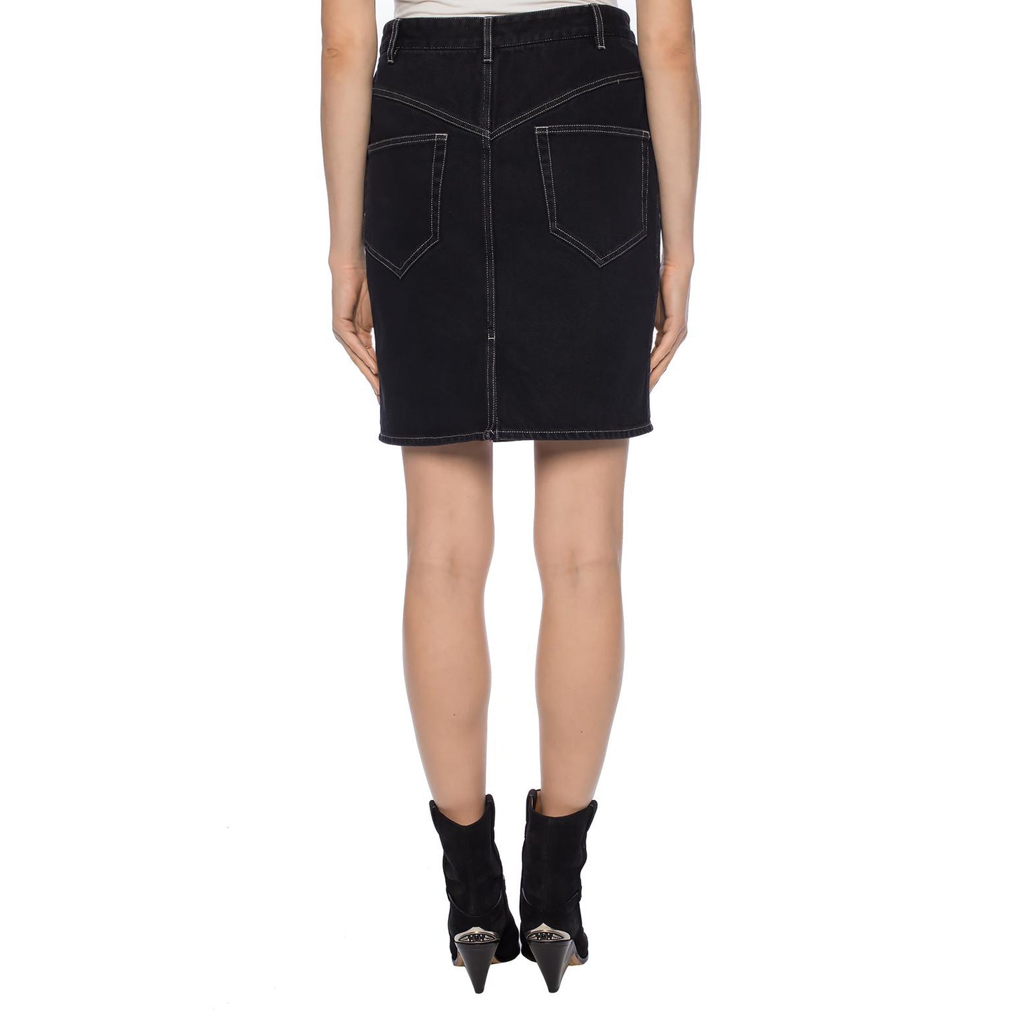 Isabel Marant "Lorine" Black denim mini skirt, size 38, or like a 2/4