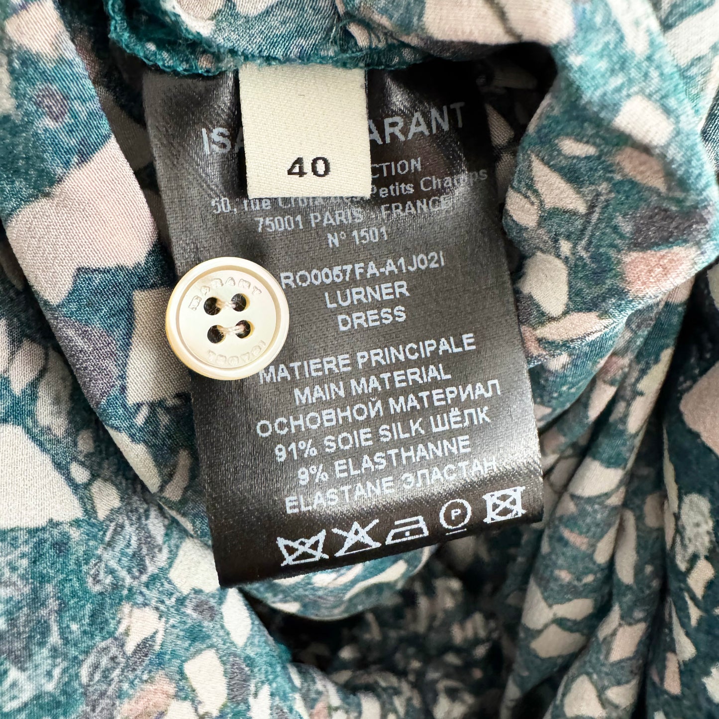 Isabel Marant "Lurner" Dress in Green, size 40 (fits like size 6)