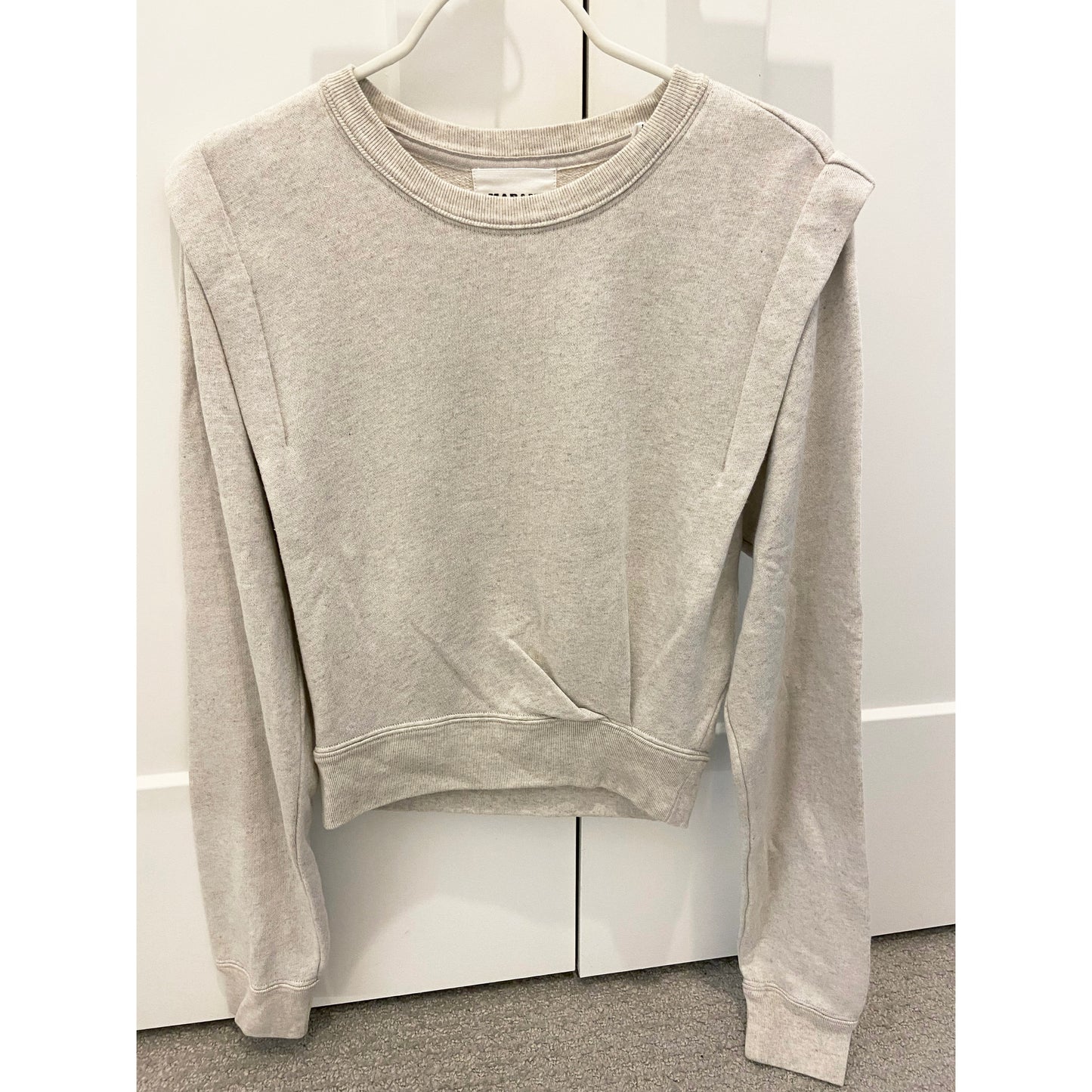 Isabel Marant Etoile "Masson" Sweatshirt in Ecru, Size 36 (Size Small)