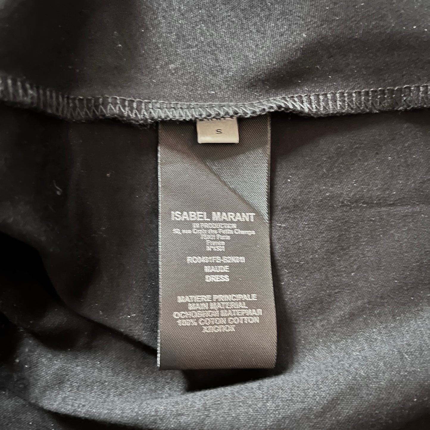 Isabel Marant "Maude" One Shoulder Dress in Black, size Small