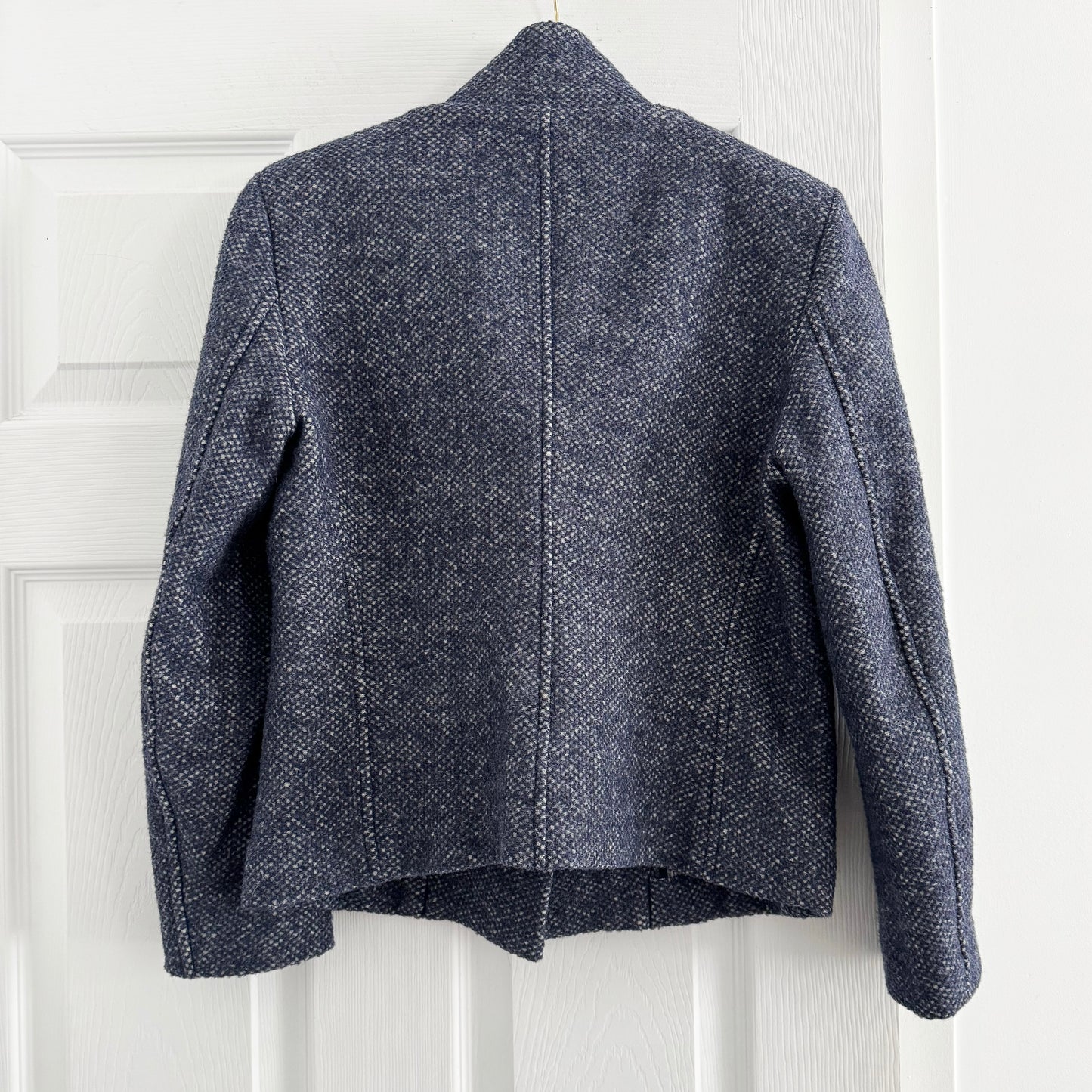 Isabel Marant Etoile Tweed Zip Front Jacket in Blue, size "3" (fits like size 8/10)
