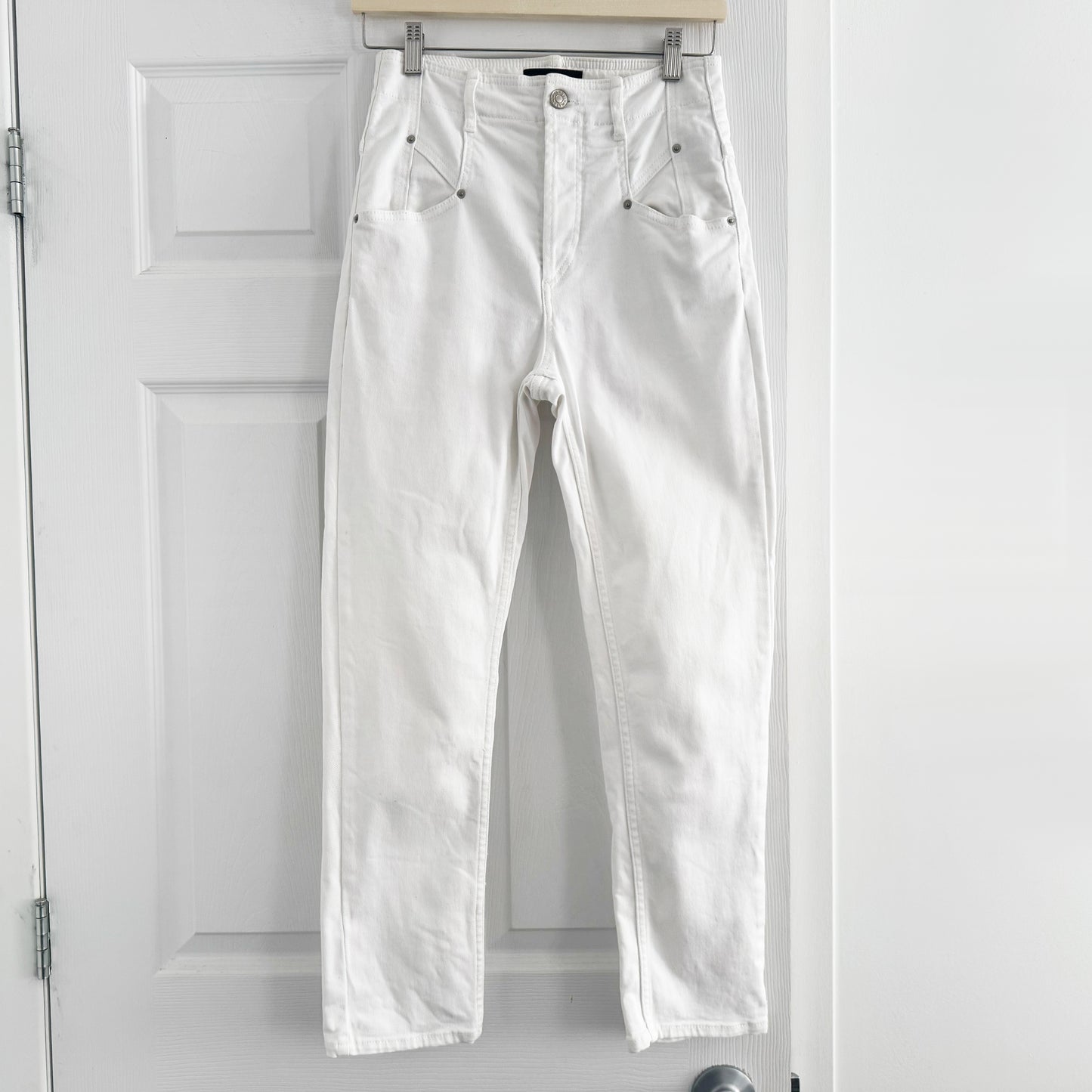 Isabel Marant "Niliane" Jeans in White, size 36