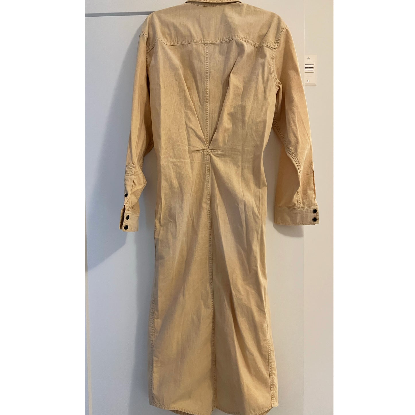Isabel Marant Etoile "Nolwen" Denim Dress in Beige, size 36