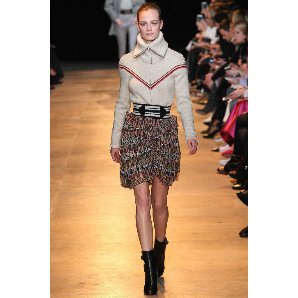 Isabel Marant "Piero" Printed Silk Mini Skirt, size 36