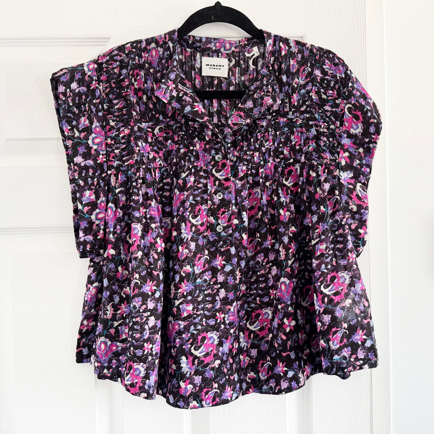 Isabel Marant Etoile "Leaza" Top in Paisley Print, size 38 (fits S-M)