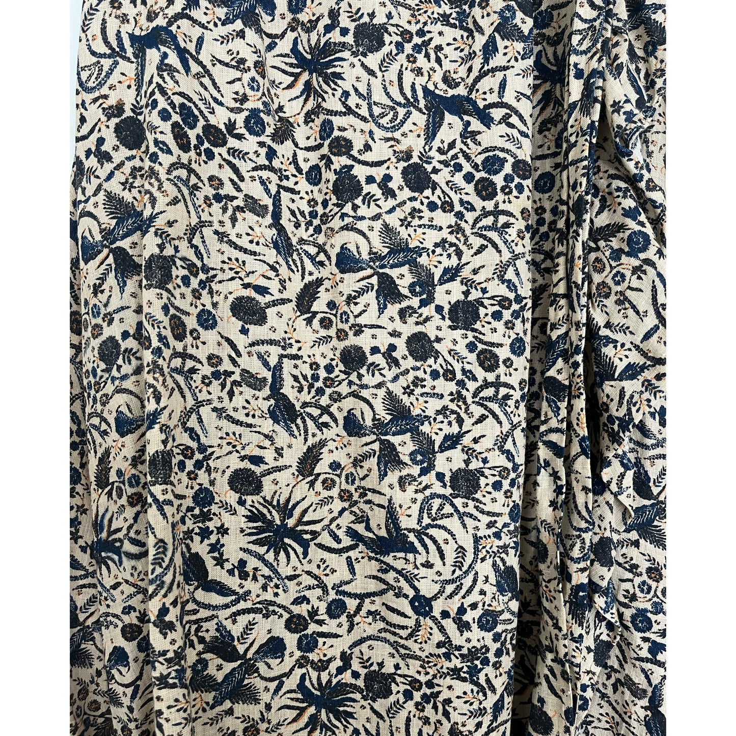 Isabel Marant Etoile "ALDA" Printed Linen Wrap Skirt, size 38